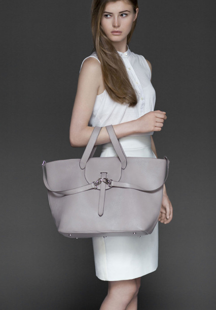 Meli Melo Bag designer Melissa De Bono wears a Meli Melo bag on